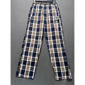 Ecko Unlimited pants sz S plaid brand SpellOut Elastic waist skater loungewear
